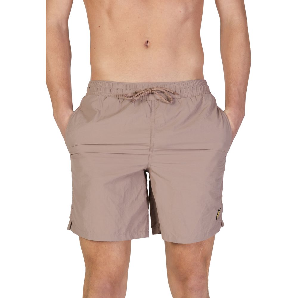 Lyle & Scott Beige Nylon Swim Shorts for Men - SH1204V