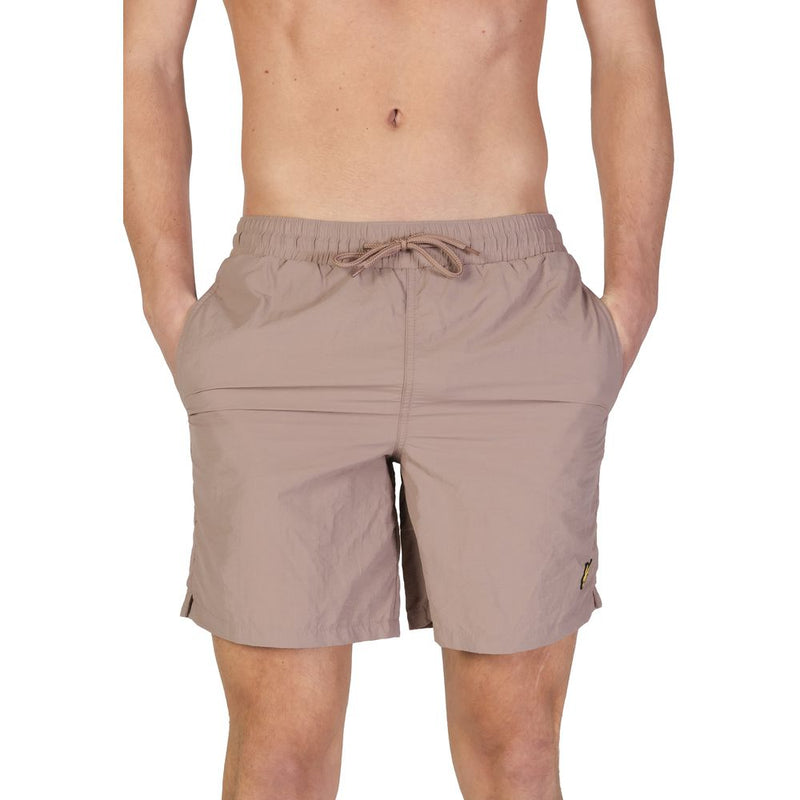 Lyle & Scott Beige Nylon Swim Shorts for Men - SH1204V