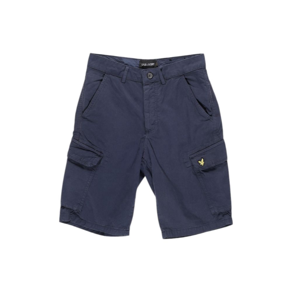 Lyle & Scott SH1815IT Blue Cotton Bermuda Shorts for Men