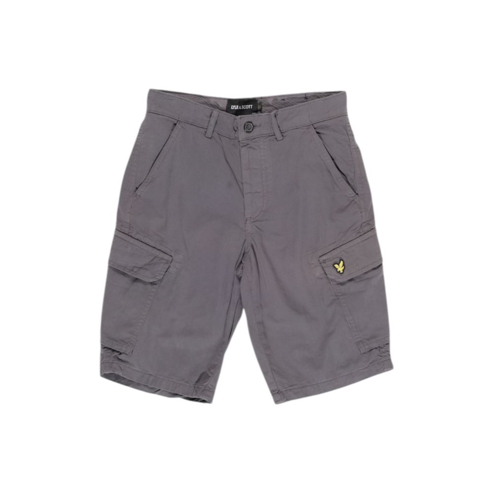 Lyle & Scott Gray Cotton Bermuda Shorts SH1815IT