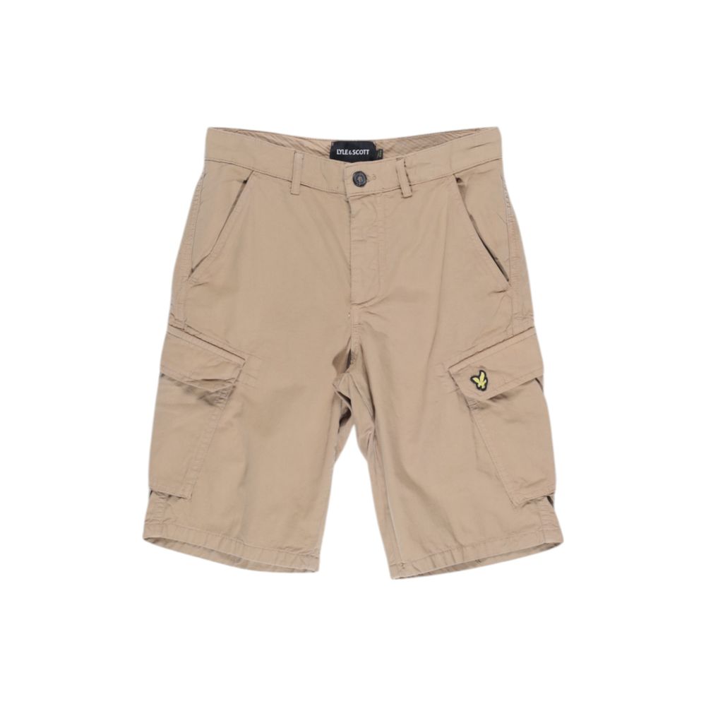 Lyle & Scott Beige Katoenen Bermuda Shorts