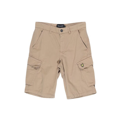 Lyle & Scott Beige Katoenen Bermuda Shorts