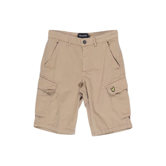 Lyle & Scott Beige Cotton Bermuda Shorts for Men