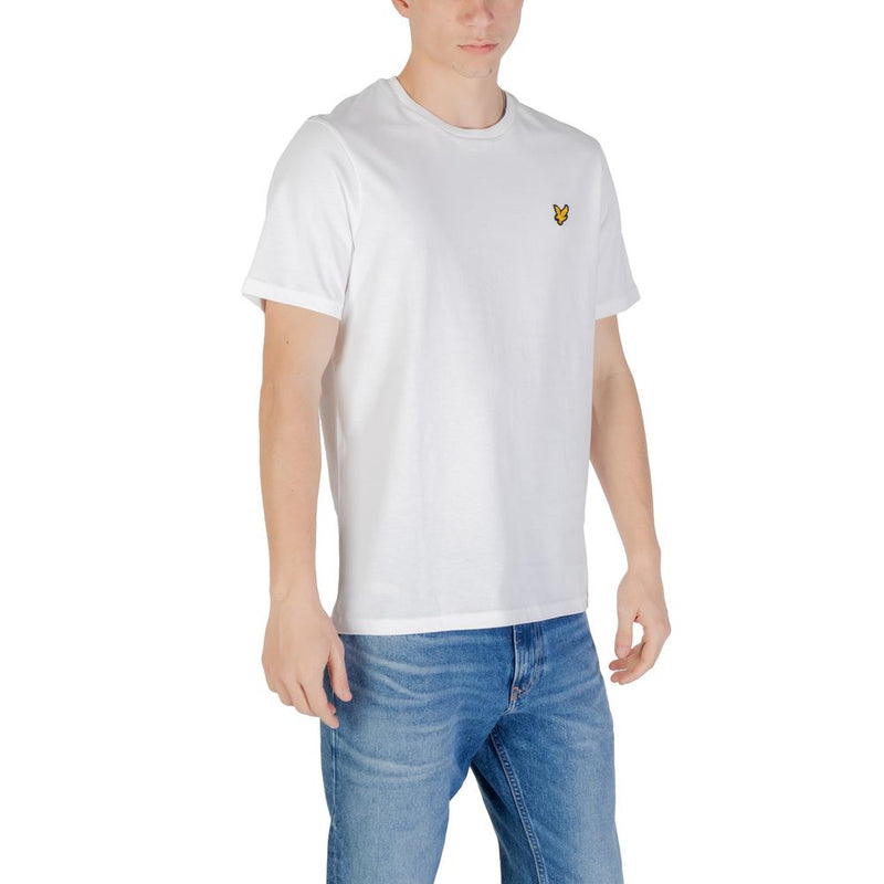 Lyle & Scott White Cotton T-Shirt for Men