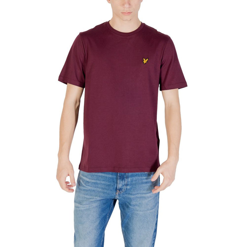Lyle & Scott Bordeaux Katoenen T-shirt