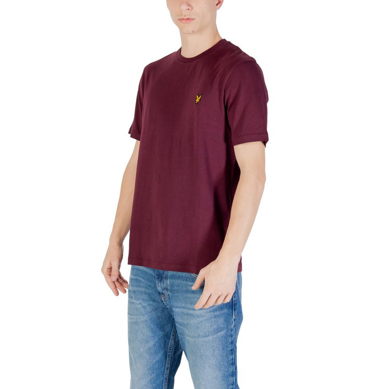 Lyle & Scott Bordeaux Katoenen T-shirt