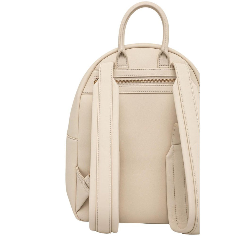 Love Moschino JC4193PP1 Beige Polyethylene Backpack - Chic & Functional
