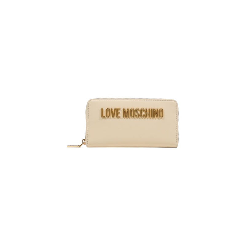 Love Moschino JC5611PP1 Beige Polyethylene Wallet - Elegant & Practical