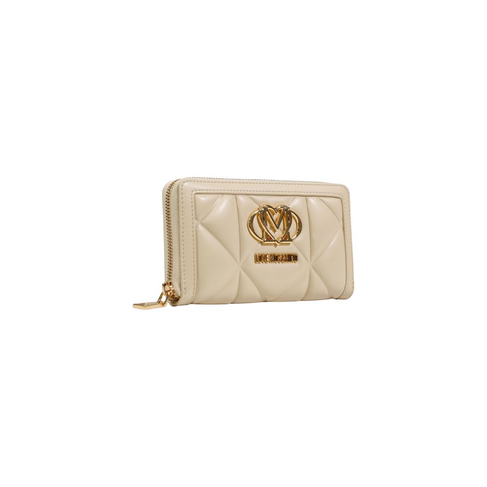 Love Moschino Cream Quilted Eco-Leather Wallet - JC5644PP1