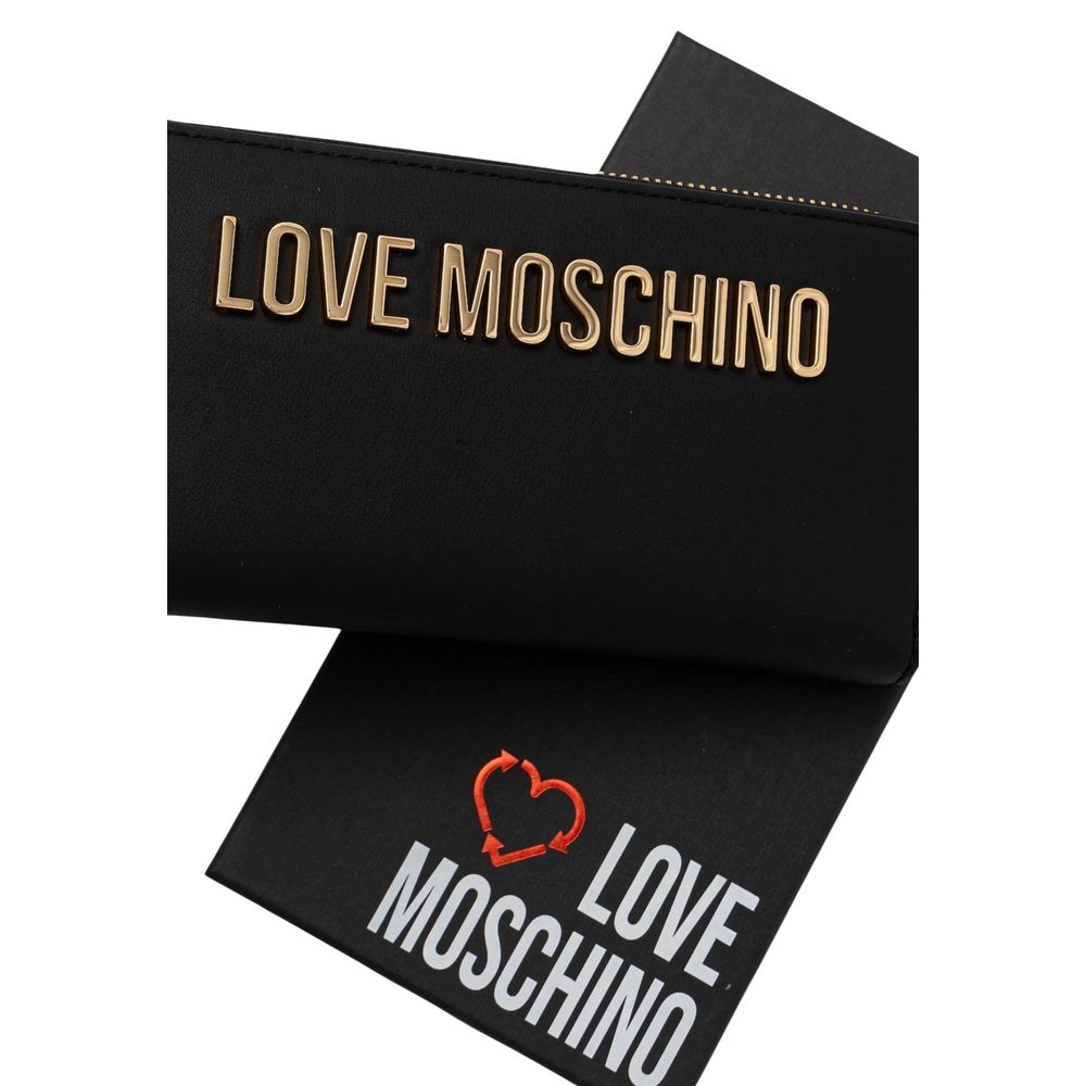Love Moschino JC5611PP1 Black Polyurethane Wallet - Chic & Practical