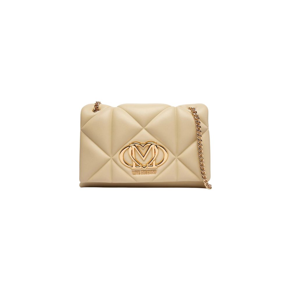 Love Moschino Beige Faux Leather Handbag - JC4041PP1