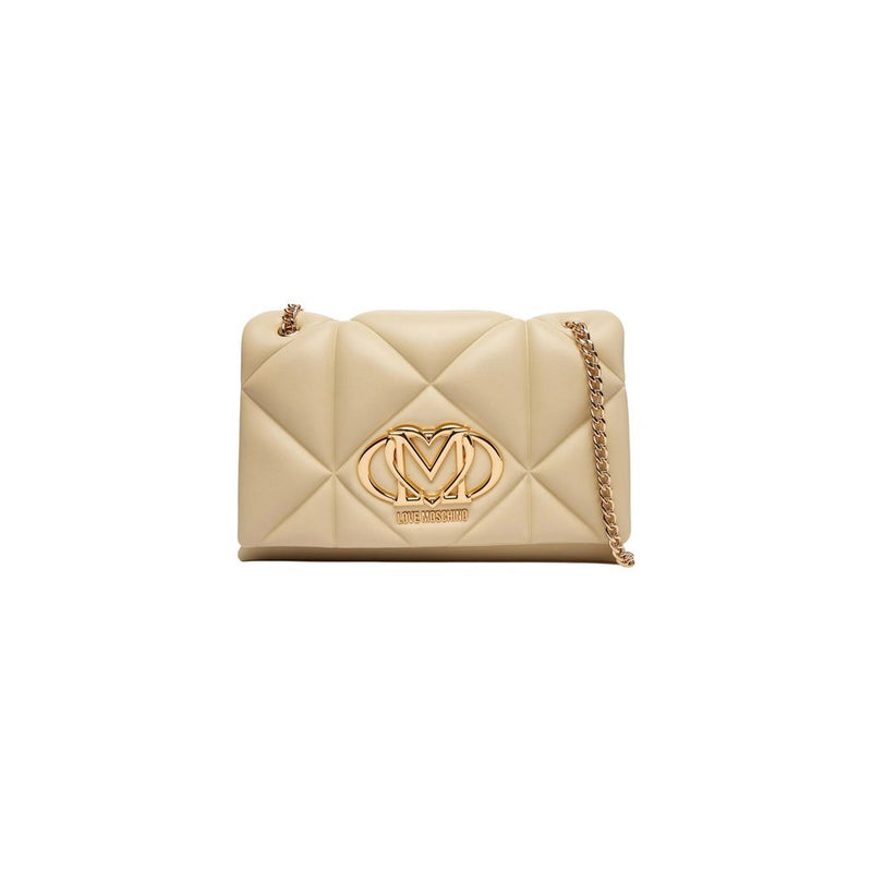 Love Moschino Beige Faux Leather Handbag - JC4041PP1