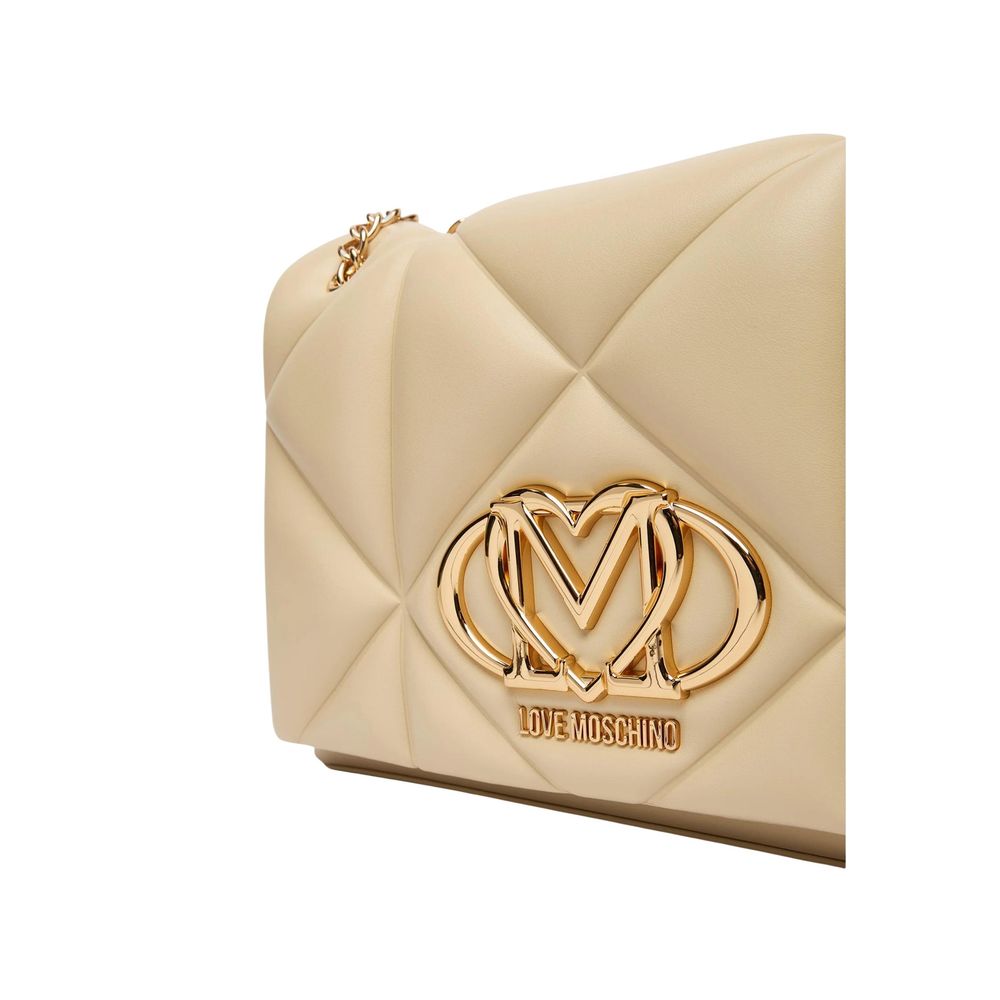 Love Moschino Beige Faux Leather Handbag - JC4041PP1