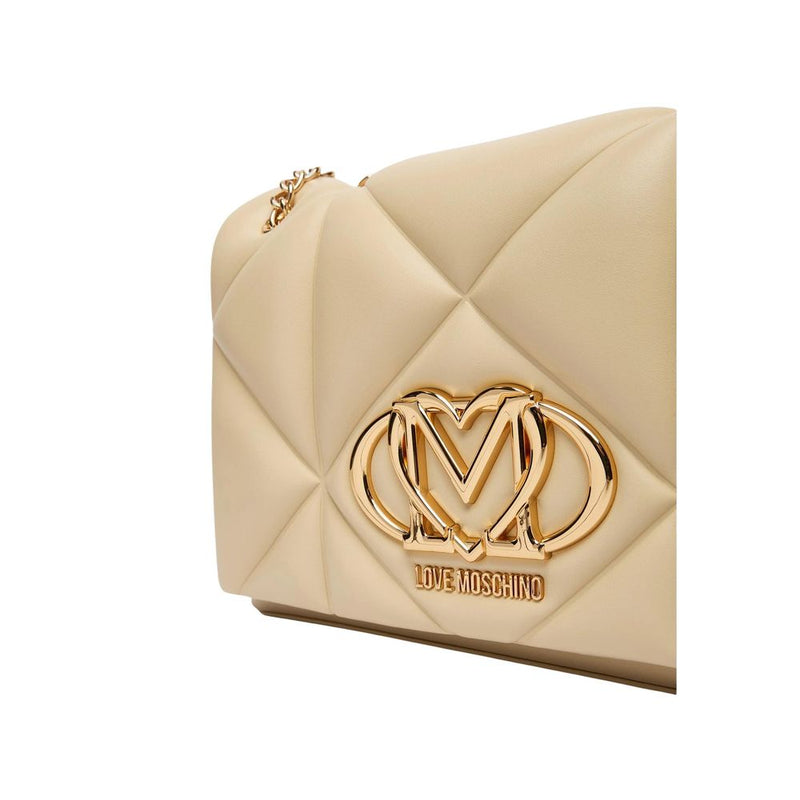 Love Moschino Beige Faux Leather Handbag - JC4041PP1
