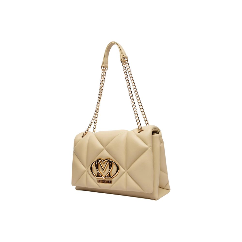 Love Moschino Beige Faux Leather Handbag - JC4041PP1