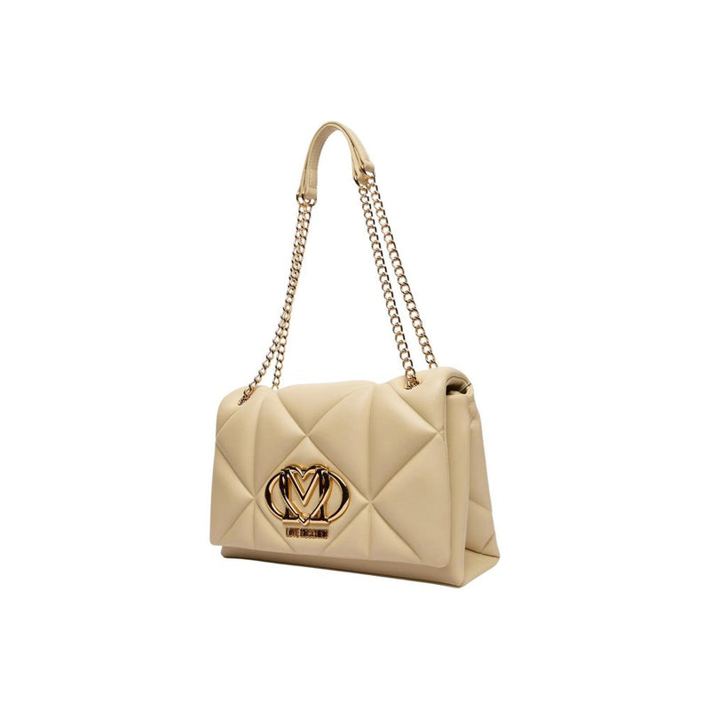 Love Moschino Beige Faux Leather Handbag - JC4041PP1