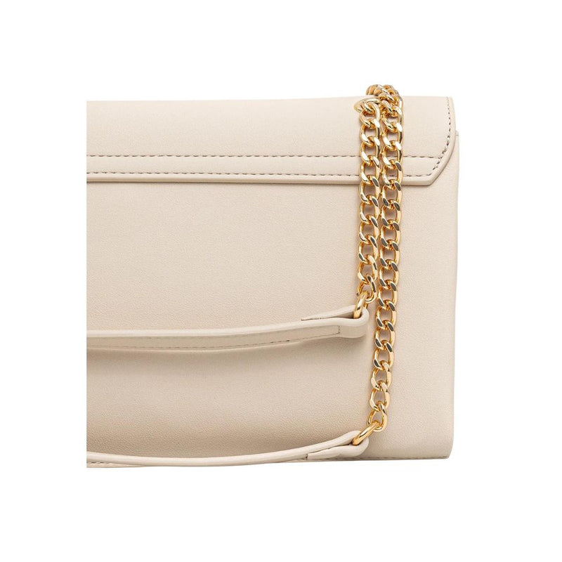Love Moschino Beige Polyethylene Handbag - Chic & Functional