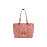 Love Moschino Pink Suede Leather Handbag - Chic & Versatile