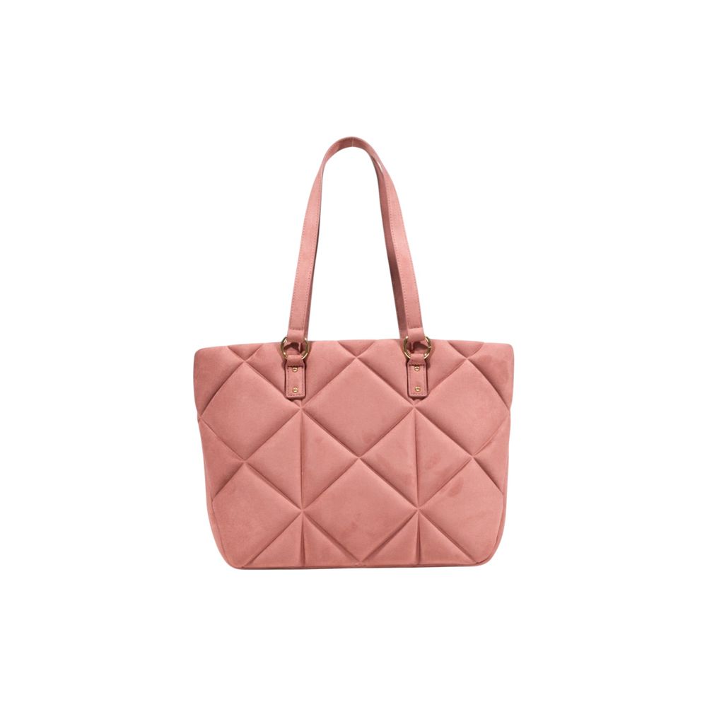 Love Moschino Pink Suede Leather Handbag - Chic & Versatile