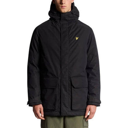 Lyle & Scott Zwarte Polyester Parka