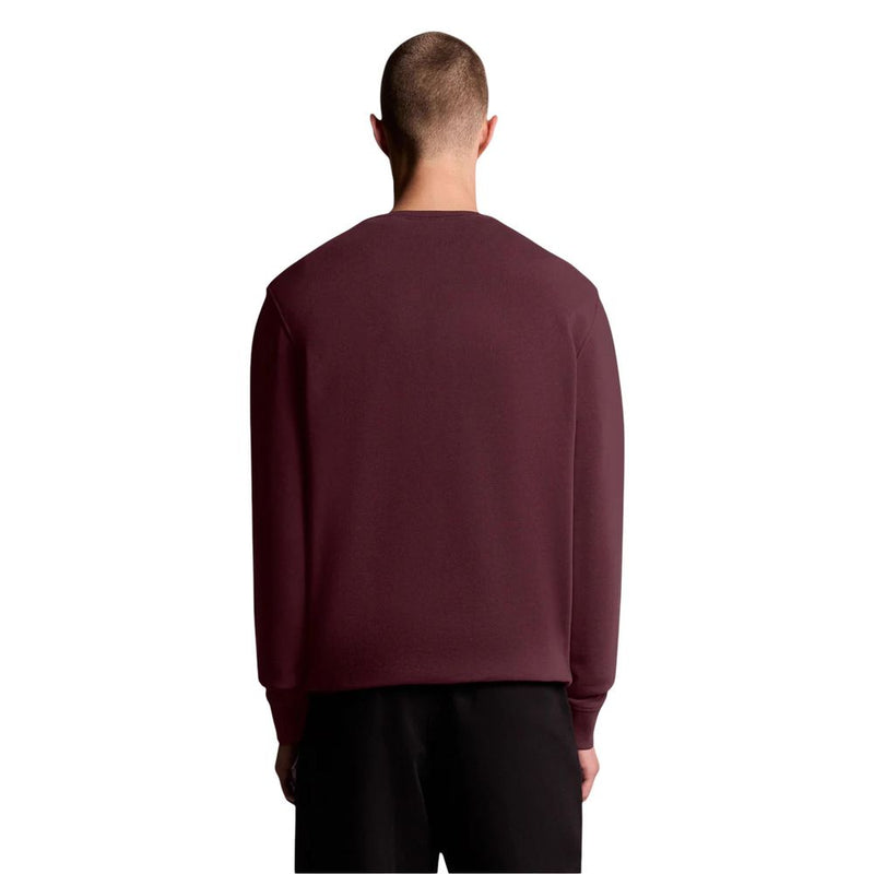 Lyle & Scott Bordeaux Cotton Sweatshirt - Classic Crew Neck