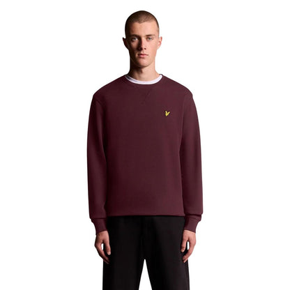 Lyle & Scott Bordeaux Katoenen Sweatshirt