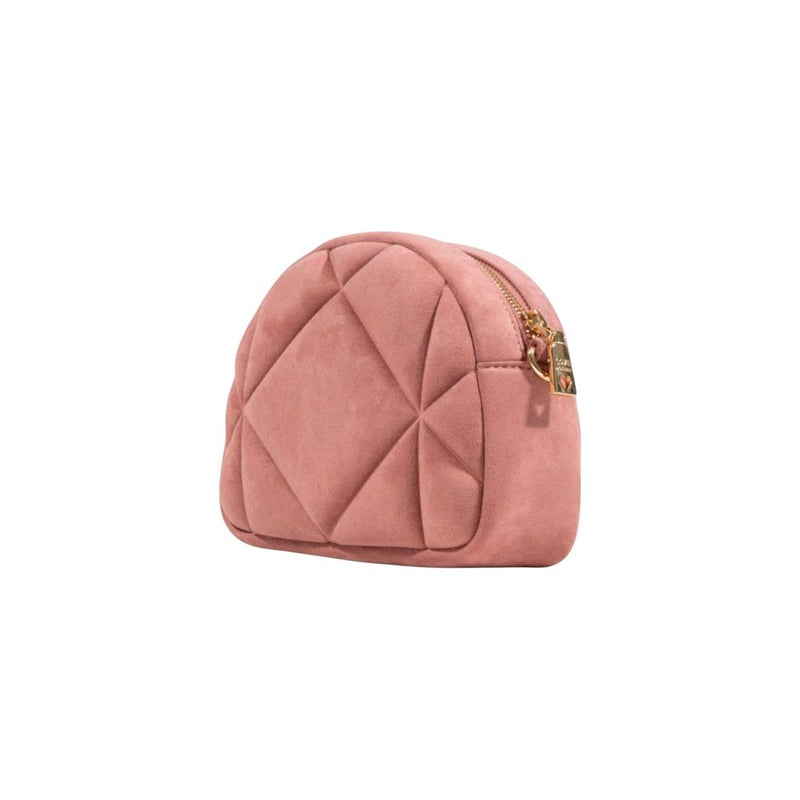Love Moschino Pink Suede Leather Handbag - BORSA VELOUR PL JC4315PP0N