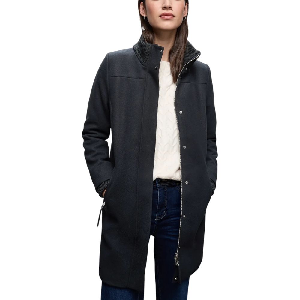 Street One Teddy Coat for Women - Blue Polyester Model 202112