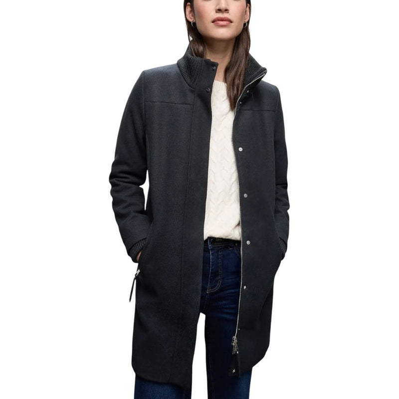 Street One Teddy Coat for Women - Blue Polyester Model 202112