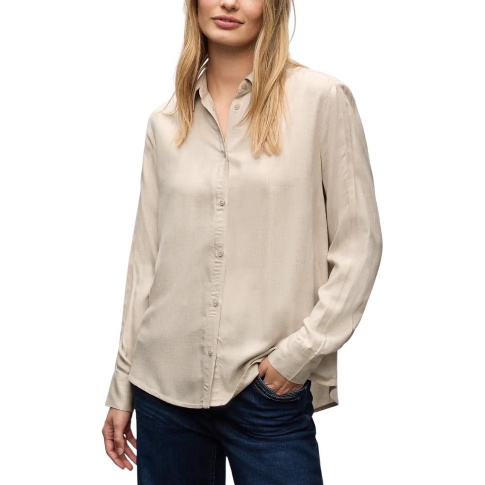 Street One Blouse en Viscose Beige - Élégante et Polyvalente