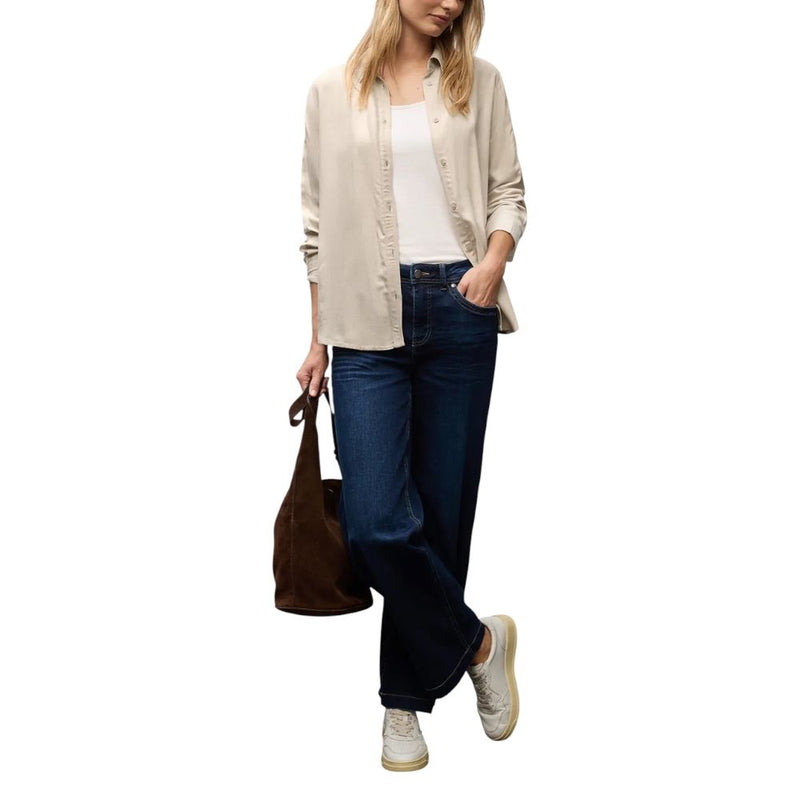 Street One Beige Viscose Blouse - Elegant & Versatile