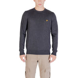 Lyle & Scott Gray Cotton Merino Crew Neck Jumper for Men