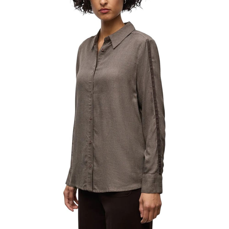 Street One Brown Viscose Blouse for Women - Elegant & Versatile