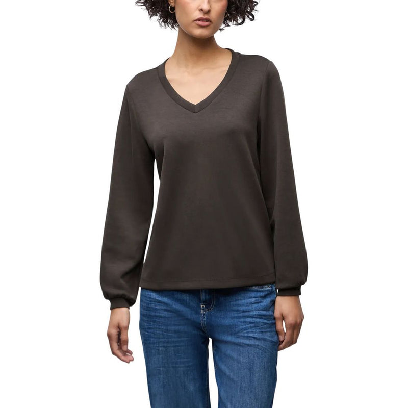 Street One Brown Modal Sweatshirt - Elegant Comfort for Every Occasion