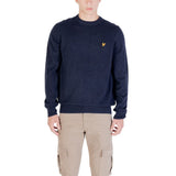 Lyle & Scott Blue Lambswool Blend Crew Neck Jumper for Men