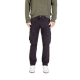 Lyle & Scott Black Cotton Cargo Pants for Men