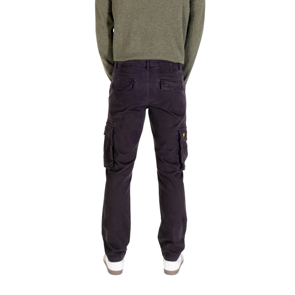 Lyle & Scott Black Cotton Cargo Pants for Men