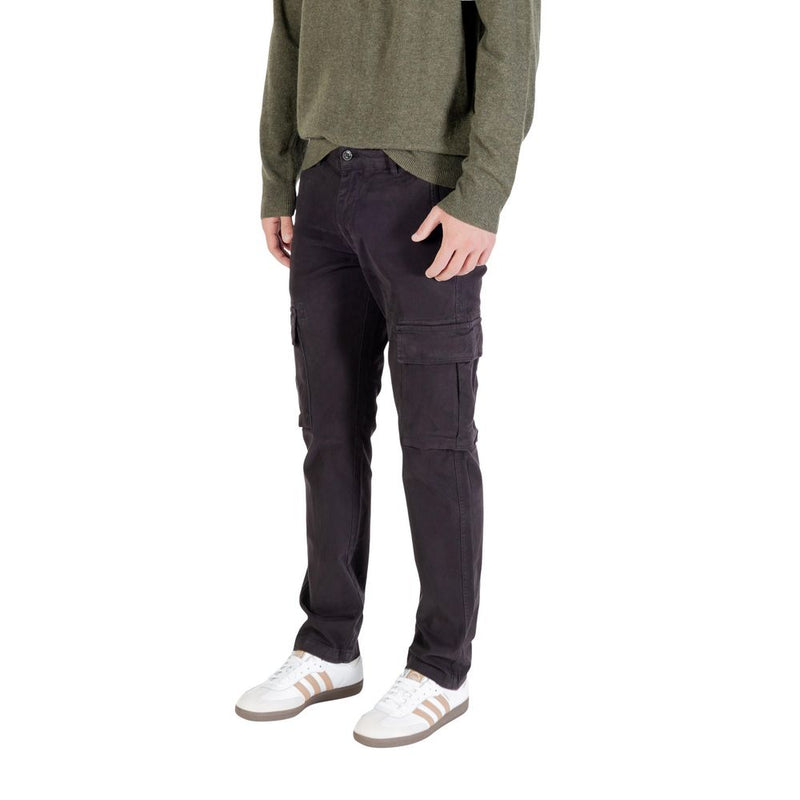 Lyle & Scott Black Cotton Cargo Pants for Men
