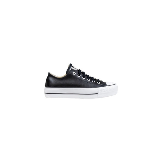 Converse Black Leather Low Top Sneakers for Women