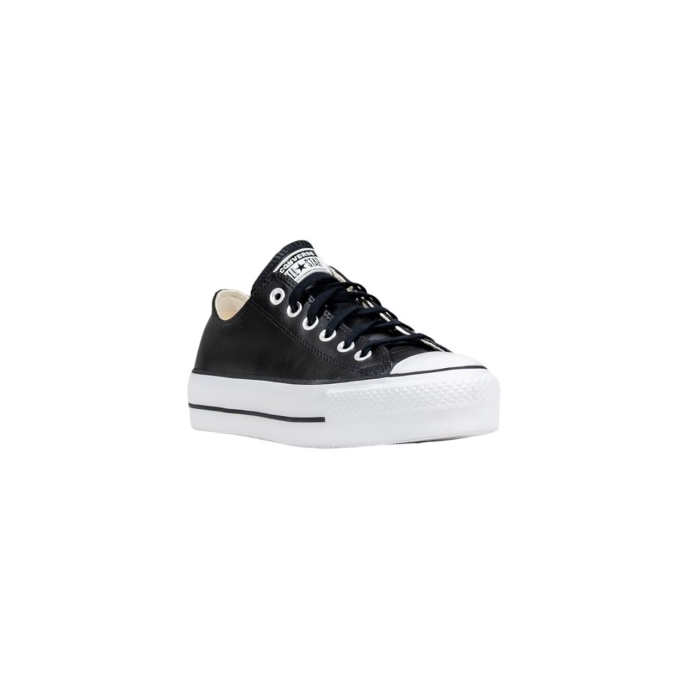 Converse Black Leather Low Top Sneakers for Women