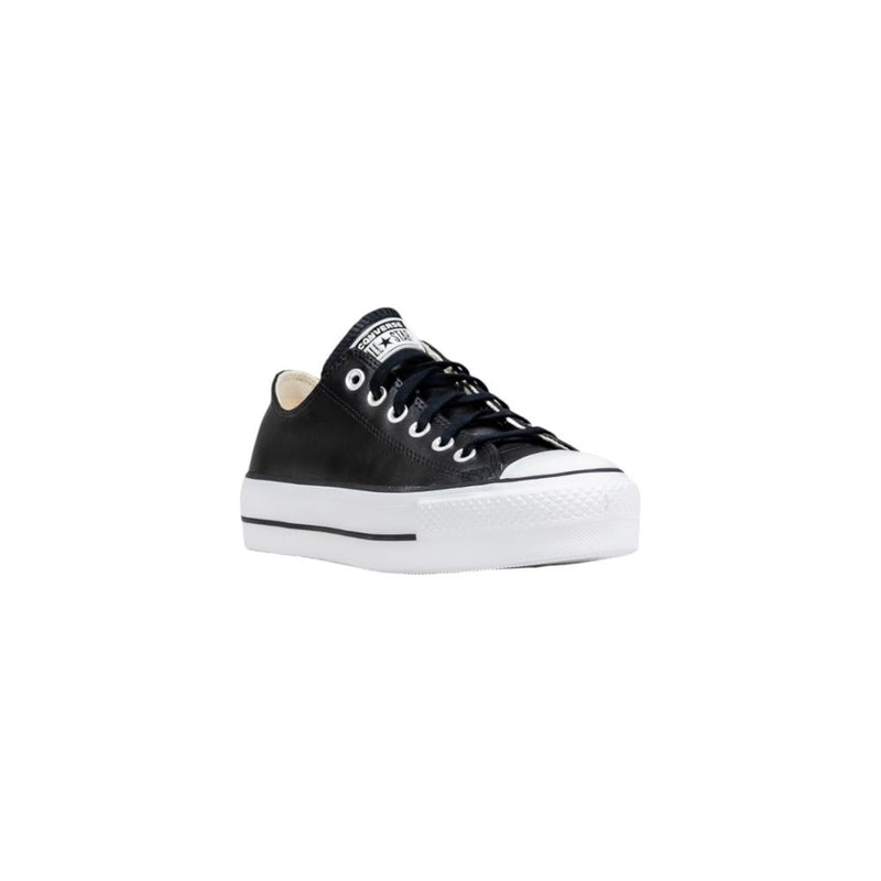 Converse Black Leather Low Top Sneakers for Women