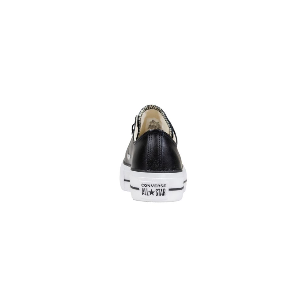 Converse Black Leather Low Top Sneakers for Women