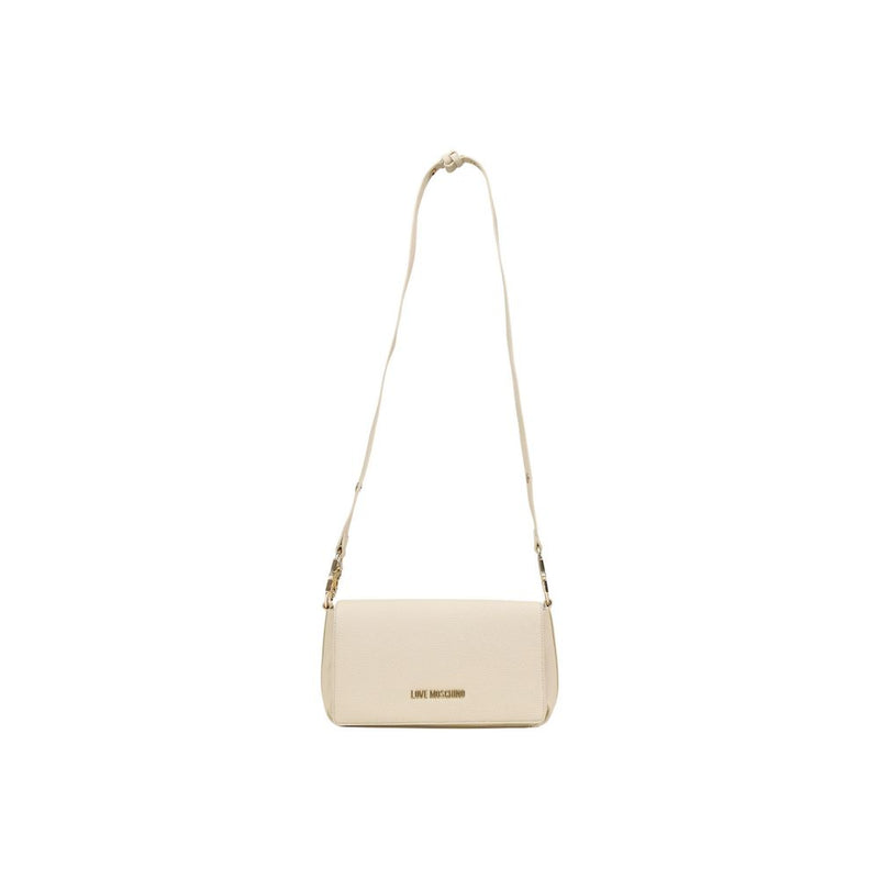 Love Moschino JC4008PP1 Beige Polyethylene Handbag - Chic & Functional