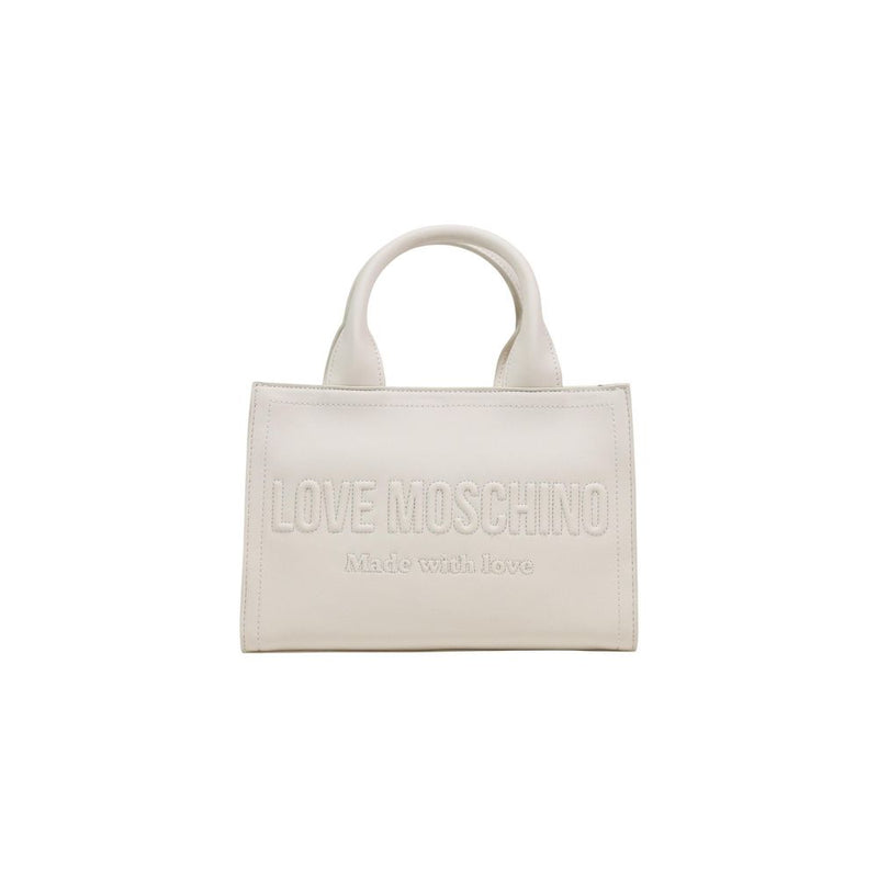 Love Moschino Beige Polyethylene Handbag JC4044PP1
