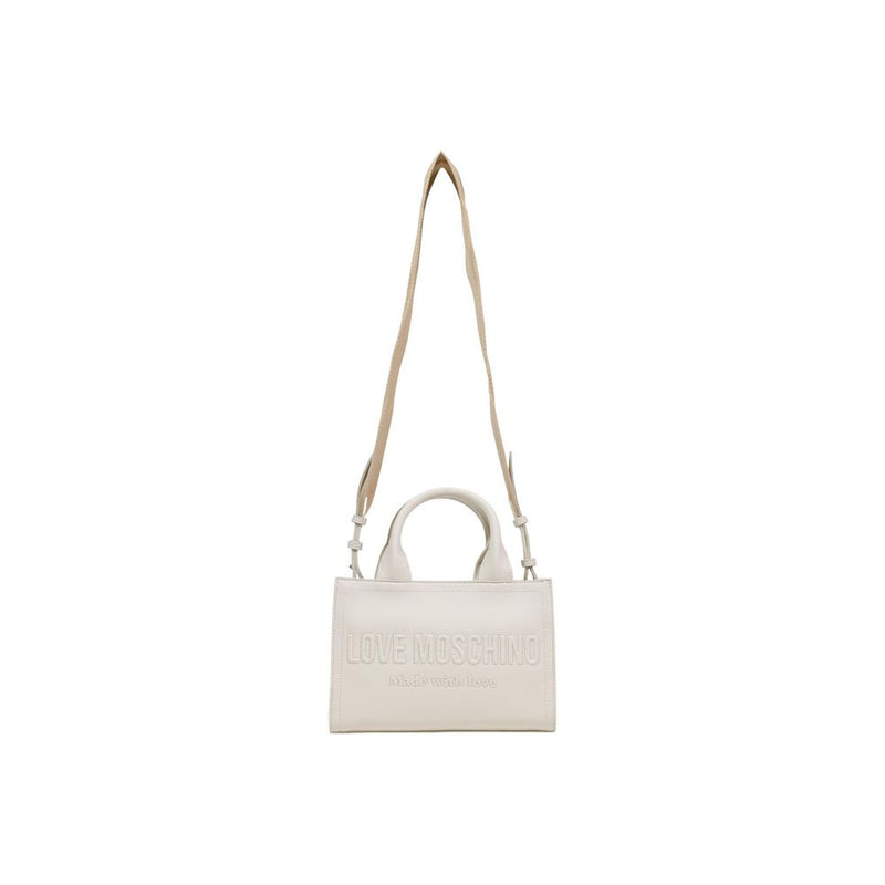 Love Moschino Beige Polyethylene Handbag JC4044PP1