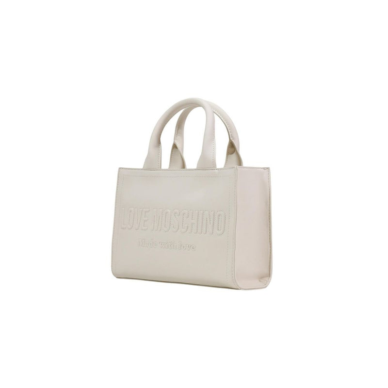 Love Moschino Beige Polyethylene Handbag JC4044PP1