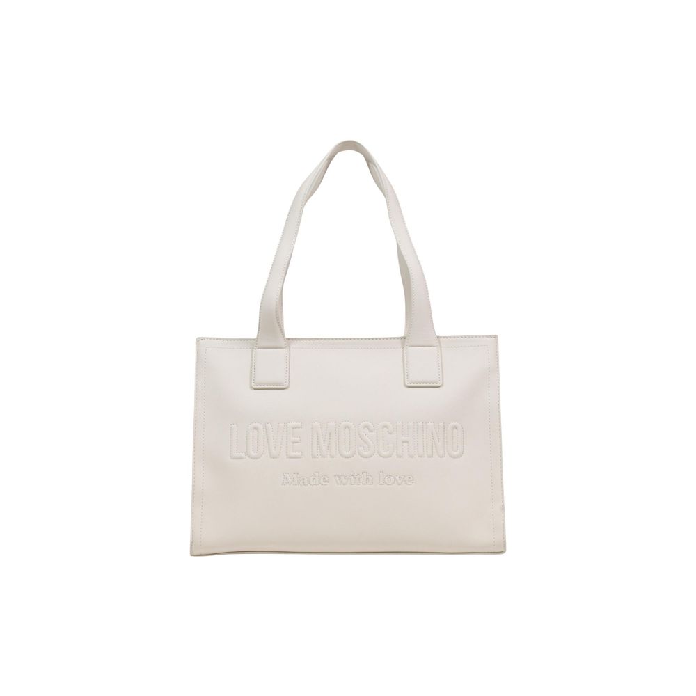 Love Moschino Beige Polyurethane Handbag JC4045PP1