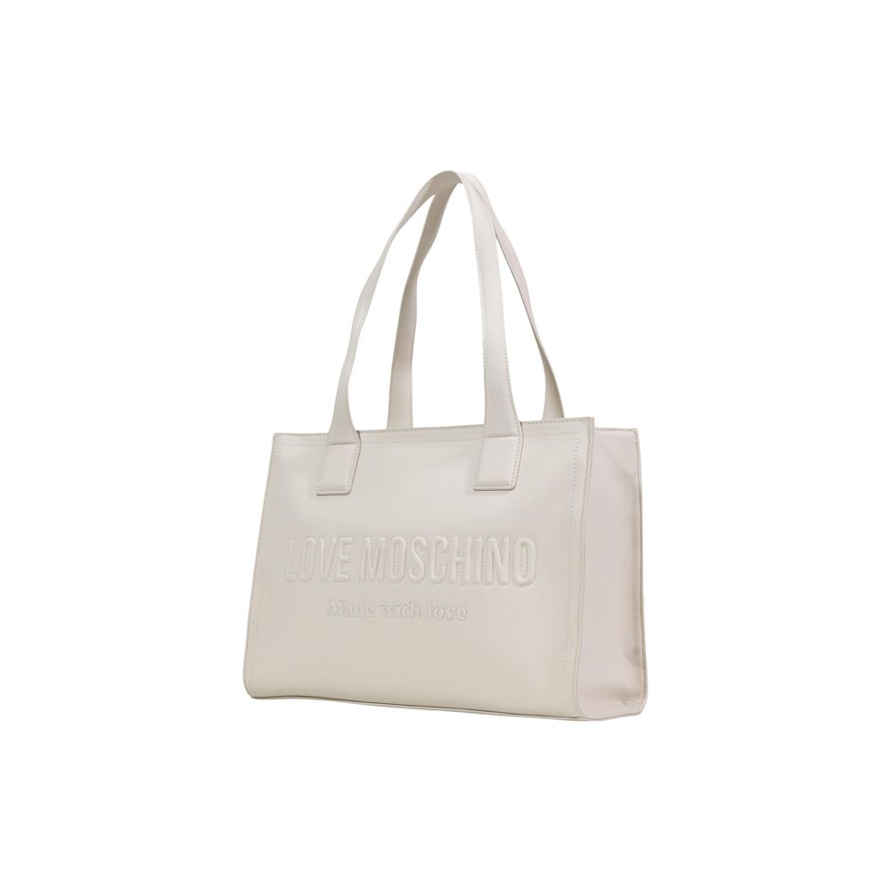 Love Moschino Beige Polyurethane Handbag JC4045PP1