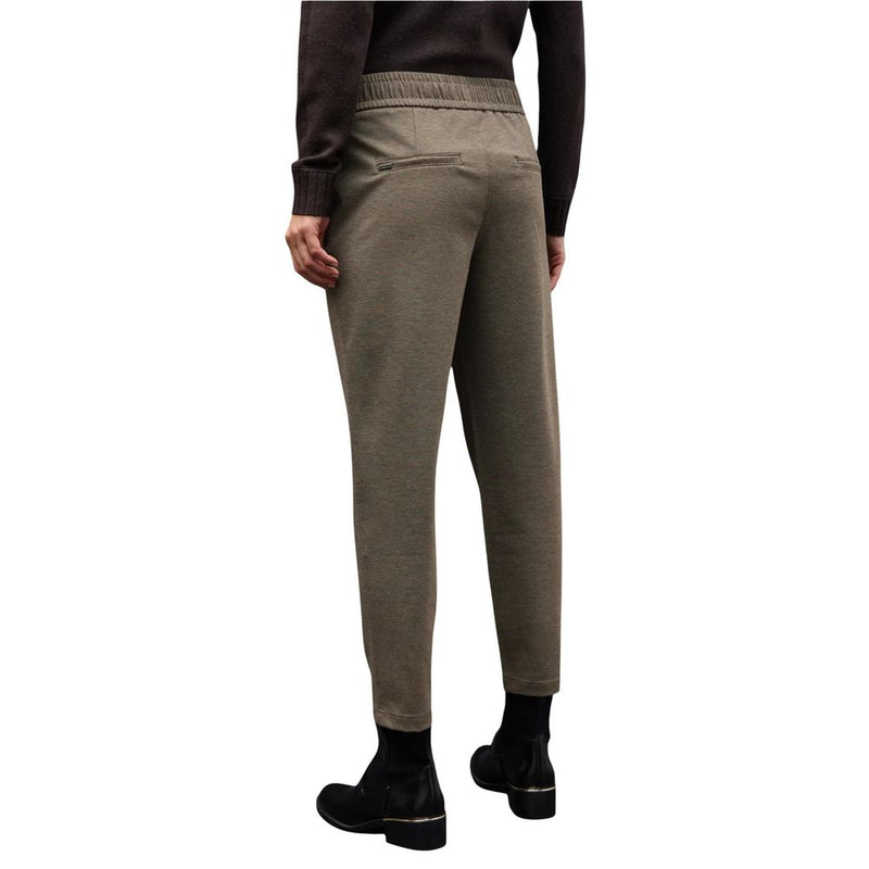 Street One LTD_QR_Bonny Buckle Piquee Brown Casual Pants