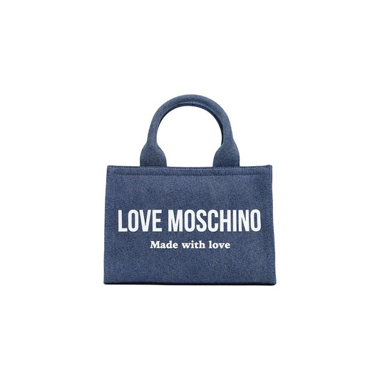 Love Moschino JC4055PP1 Blue Cotton Handbag for Women